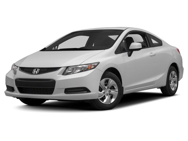 2013 Honda Civic 2dr Auto LX Alabaster Silver Metallic  Shot 4