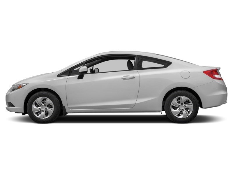2013 Honda Civic 2dr Auto LX Alabaster Silver Metallic  Shot 3