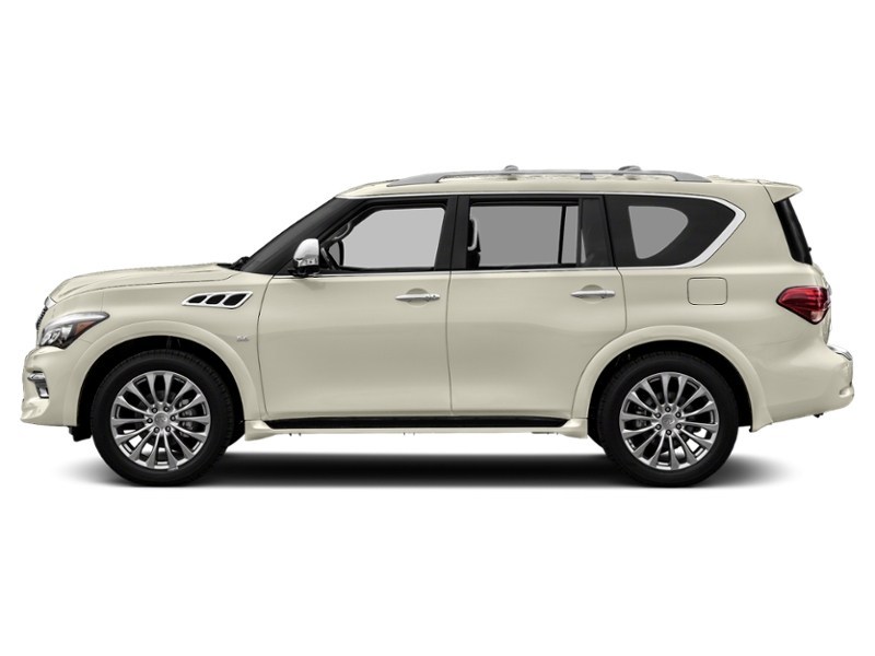 2016 INFINITI QX80 4WD 4dr 7-Passenger Majestic White Pearl  Shot 5