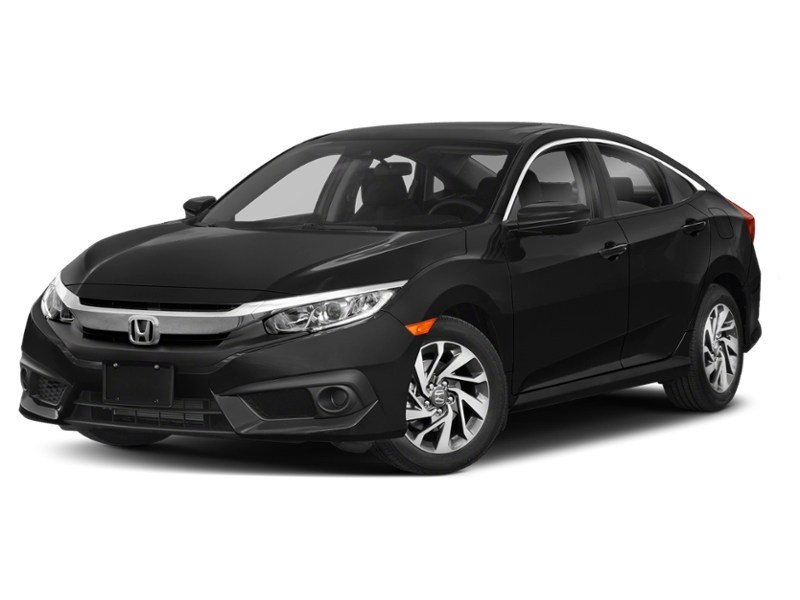 2018 Honda Civic EX CVT Crystal Black Pearl  Shot 1