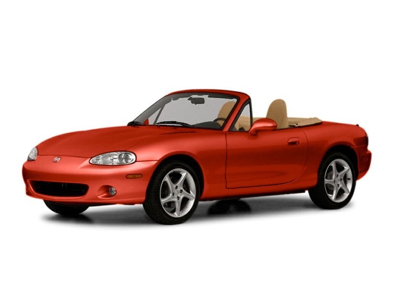 2003 Mazda MX-5 Miata 2dr Conv Manual Classic Red  Shot 7