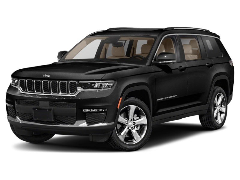 2021 Jeep Grand Cherokee L Summit 4x4 Diamond Black Crystal Pearl  Shot 4