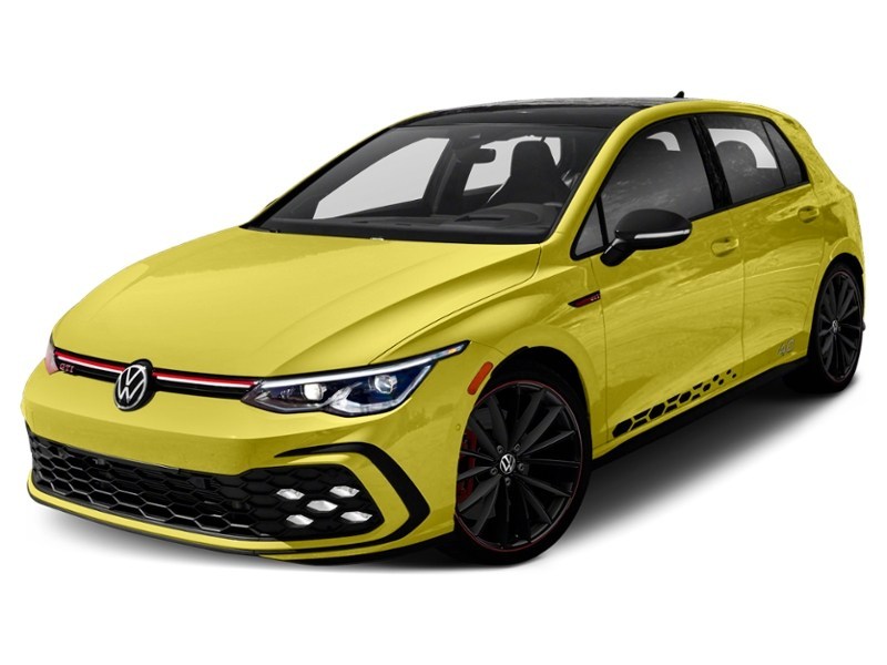2023 Volkswagen Golf GTI 40th Anniversary Manual Pomelo Yellow Metallic w/Black Roof  Shot 5